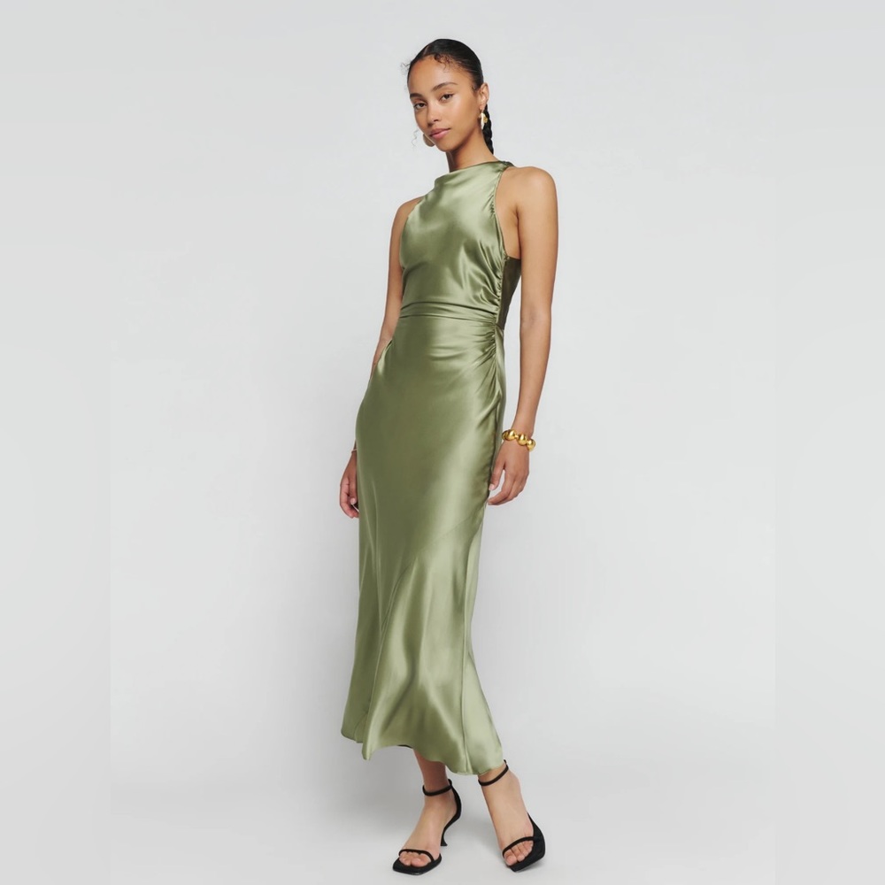 Reformation Casette silk dress